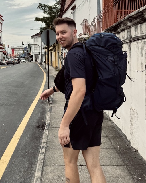 me drinking coffee in finland