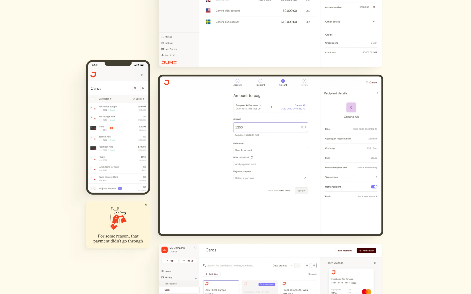 screens made at Juni